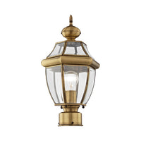 2153-01 Monterey Medium Base Light Bulb Socket Small Outdoor Post Top Lantern 16.5