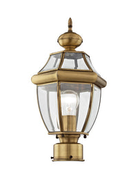 2153-01 Monterey Medium Base Light Bulb Socket Small Outdoor Post Top Lantern 16.5