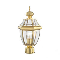 2153-02 Monterey Medium Base Light Bulb Socket Small Outdoor Post Top Lantern 16.5