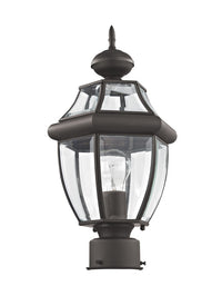 2153-07 Monterey Medium Base Light Bulb Socket Small Outdoor Post Top Lantern 16.5