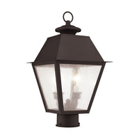 2166-07 Mansfield Candelabra Base Light Bulb Socket Medium Outdoor Post Top Lantern 9