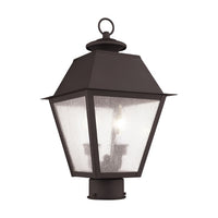 2166-07 Mansfield Candelabra Base Light Bulb Socket Medium Outdoor Post Top Lantern 9