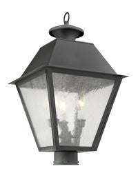 2169-61 Mansfield Candelabra Base Light Bulb Socket Large Outdoor Post Top Lantern 12