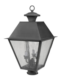 2169-61 Mansfield Candelabra Base Light Bulb Socket Large Outdoor Post Top Lantern 12