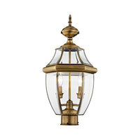 2254-01 Monterey Candelabra Base Light Bulb Socket Medium Outdoor Post Top Lantern 21.5