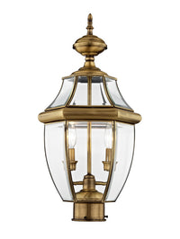 2254-01 Monterey Candelabra Base Light Bulb Socket Medium Outdoor Post Top Lantern 21.5