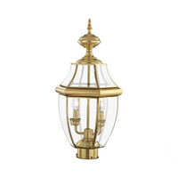2254-02 Monterey Candelabra Base Light Bulb Socket Medium Outdoor Post Top Lantern 21.5