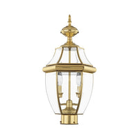 2254-02 Monterey Candelabra Base Light Bulb Socket Medium Outdoor Post Top Lantern 21.5