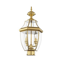 2254-02 Monterey Candelabra Base Light Bulb Socket Medium Outdoor Post Top Lantern 21.5