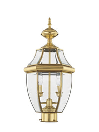 2254-02 Monterey Candelabra Base Light Bulb Socket Medium Outdoor Post Top Lantern 21.5