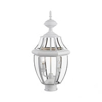 2254-03 Monterey Candelabra Base Light Bulb Socket Medium Outdoor Post Top Lantern 21.5