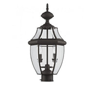2254-07 Monterey Candelabra Base Light Bulb Socket Medium Outdoor Post Top Lantern 21.5