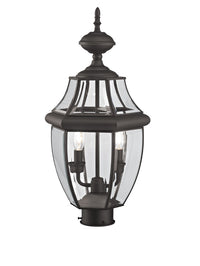 2254-07 Monterey Candelabra Base Light Bulb Socket Medium Outdoor Post Top Lantern 21.5
