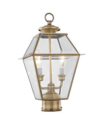 2284-01 Westover Candelabra Base Light Bulb Socket Medium Outdoor Post Top Lantern 9