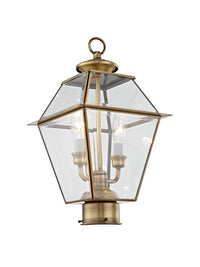 2284-01 Westover Candelabra Base Light Bulb Socket Medium Outdoor Post Top Lantern 9