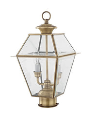 2284-01 Westover Candelabra Base Light Bulb Socket Medium Outdoor Post Top Lantern 9