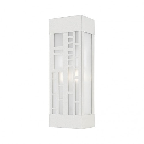 22972-91 Malmo Outdoor 1 E26 Medium Base Light Bulb Socket Outdoor ADA-Compliant Stainless Steel Wall Sconce 6"x17" Brushed Nickel Finish 120V for Garden, Interior, Exterior and Patio