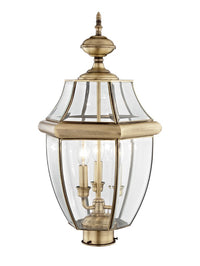 2354-01 Monterey Candelabra Base Light Bulb Socket Large Outdoor Post Top Lantern 23.5