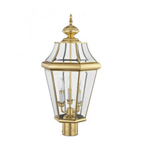 2364-02 Georgetown Candelabra Base Light Bulb Socket Large Outdoor Post Top Lantern 23.25