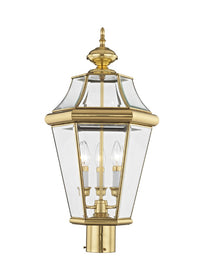2364-02 Georgetown Candelabra Base Light Bulb Socket Large Outdoor Post Top Lantern 23.25