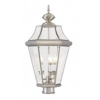 2364-91 Georgetown Candelabra Base Light 3 Bulb Sockets Large Outdoor Post Top Lantern 23.25
