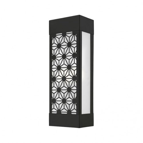 24322-04 Berkeley Outdoor 1 E26 Medium Base Light Bulb Socket Outdoor ADA-Compliant Stainless Steel Wall Sconce 6"x17" Black Finish 120V for Garden, Interior, Exterior and Patio