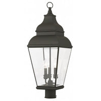 Exeter Candelabra Base 3 Light Bulb Sockets Large Outdoor Post Top Lantern 10