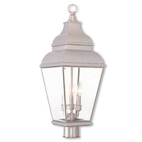 Exeter Candelabra Base 3 Light Bulb Sockets Large Outdoor Post Top Lantern 10