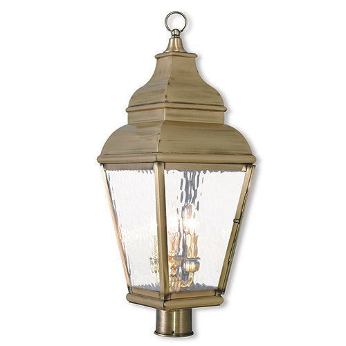 Exeter Base Color Exeter Candelabra Base 3 Light Bulb Sockets Large Outdoor Post Top Lan