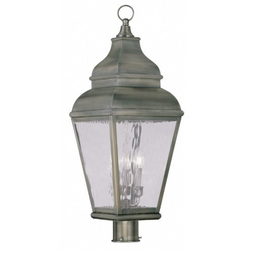 Exeter Base Color Exeter Candelabra Base 3 Light Bulb Sockets Large Outdoor Post Top Lan