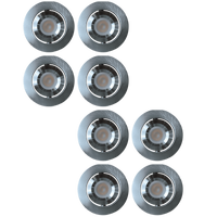 CB05 4x/8x/12x Package Round LED Dimmable Cast Aluminum Recessed Cabinet Light Down Lighting Fixture 3000K or 5000K