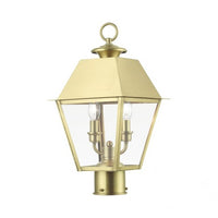 Wentworth Candelabra Base 2 Light Bulb Sockets Outdoor Medium Post Top Lantern 9
