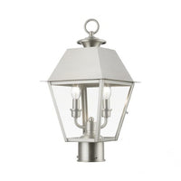 27216-91 Wentworth Candelabra Base 2 Light Bulb Sockets Outdoor Medium Post Top Lantern 9