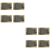 Outdoor Landscape Lighting LED 12V Low Voltage STB07 4x/8x/12x Package 2W LED Surface Mounted Horizontal Outdoor & Indoor Brass Step Light 12V Low Voltage