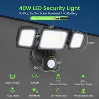 MLW2 Impermeable 20W LED Luces de inundación de seguridad para exteriores con sensor de movimiento
