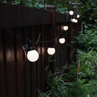 Outdoor Landscape Lighting LED 12V Low Voltage SL104 3800K Warm White LED Low Voltage Bistro Indoor String Lights 34 FT 12pcs 12V 0.5W G30 LED Bulbs