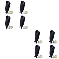 SPB06 4x/8x/12x Package 12V Low Voltage LED Outdoor Landscape Brass Spotlight with 5W 3000K Bulb