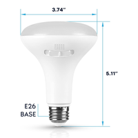 E26 4-Pack 10W 120V Line Voltage 5CCT 2700K/3000K/4000K/5000K/6500K Bulbs Package Dimmable CRI90 Energy Saving High Voltage Medium Base Light Bulb