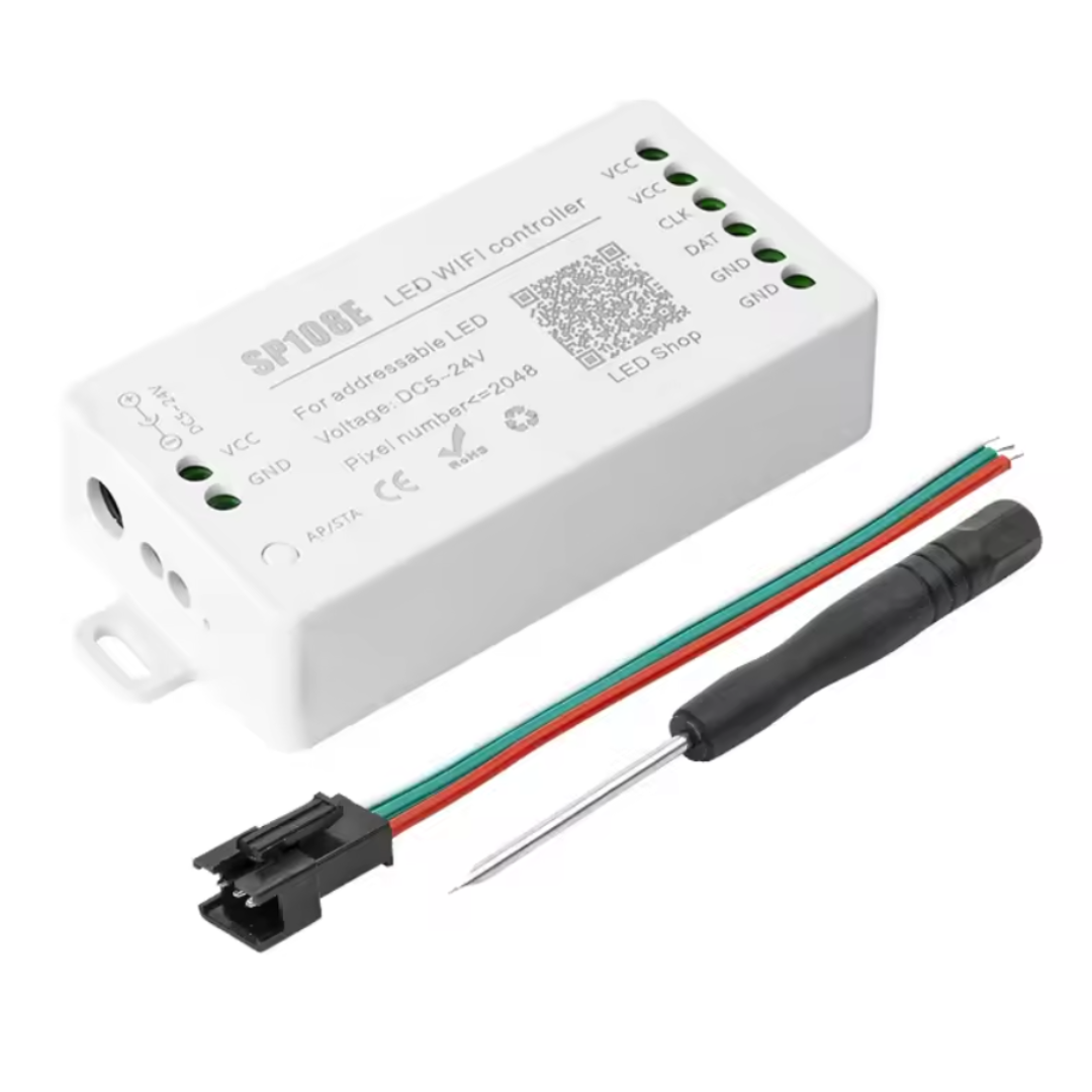 SP108E Smart Wi-Fi Magic RGB Addressable LED Controller Support WS2812