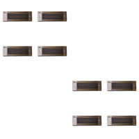 Outdoor Landscape Lighting LED 12V Low Voltage STBCC17 4x/8x/12x Package Cast Brass 1W-4W 3CCT Adjustable LED Outdoor Step Light 12V Low Voltage Lighting Natural Brass 8 Pack