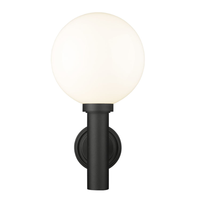 Outdoor Landscape Lighting LED 12V Low Voltage Laurent Outdoor Wall Sconce Light 1 E26 Medium Base Light Bulb Socket Outdoor Marine Grade Aluminum and Glass 12