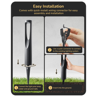 ALP50 6-Pack 2W 3000K Double-sided Light LED Landscape Pathway Light Package, 12V AC/DC