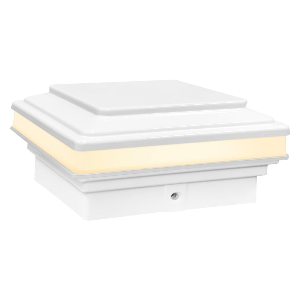 CPL03 Modern Flat-Top 12V AC/DC Low Voltage 3W 2700K/3000K 150 Lumens LED Post Cap Light for 3.5x3.5 or 4x4 Posts IP65 Waterproof