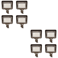 Outdoor Landscape Lighting LED 12V Low Voltage FLARGBCW20 Bronze 4x/8x/12x Package 12V Low Voltage 20W RGBCW Outdoor LED Landscape Lighting Bronze Aluminum Floodlight 8 Pack