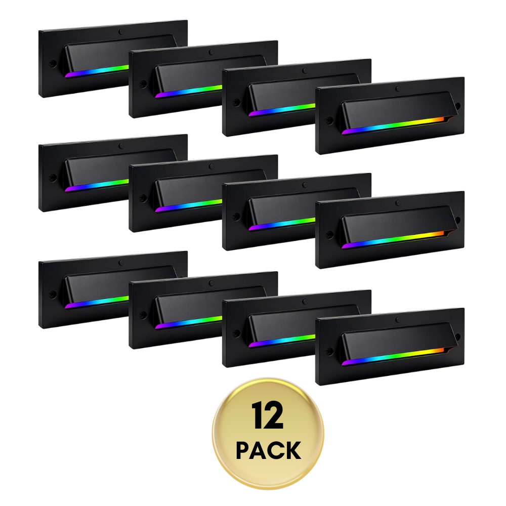 STLA01 RGBCW Low Voltage Step Lights Package | Outdoor Deck Lights
