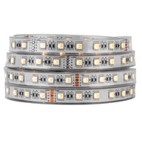SL06 6W/ft 14mm Strip Light RGB + Warm White 3000K-3500K or Cool White 6000K-7000K 5050 DC24V Low Voltage LED Outdoor IP68 Submersible UL SMD Tape Light with Black or White PCB