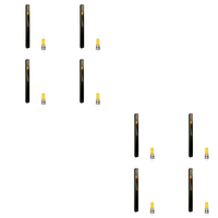 Outdoor Landscape Lighting LED 12V Low Voltage PLB29 4x/8x/12x Package Outdoor Square Bollard Garden Pathway Light | 12V Low Voltage Brass Path Light with G4 3W 3000K Bulb 8 Pack