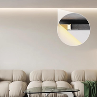 AC18 Suspended Ceiling Z-Type Aluminum Channel with 3.3FT/1M For Max Inner 13.8mm Width LED Strip Lights Pack of 6/10