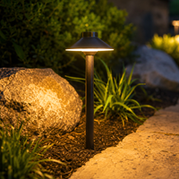 Complete Brass Landscape Lighting Kit: Spotlights, Path Lights, Transformer, Wire & All Required Components