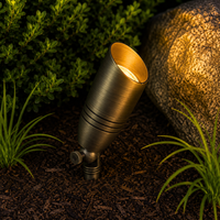 Complete Brass Landscape Lighting Kit: Spotlights, Path Lights, Transformer, Wire & All Required Components